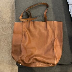 Banana Republic leather tote